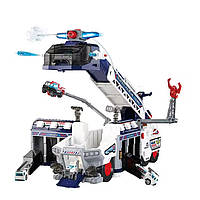 Ігровий набір трансформер Поліцейська машина Гараж Автотрек зі звуком і світлом