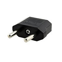 Адаптер переходник с плоской на круглую розетку (USA-EUR) 1шт