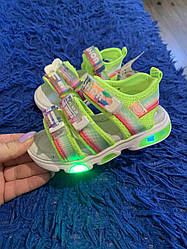 STTOPA Розміри 21,22,23,24,25. Босоніжки дитячі для дівчинки салатові