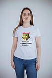 Жіноча футболка. Друк на футболці. Футболка зі змійкою та бантиком, фото 2