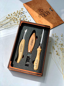 Набір стамесок STRYI Start для вирізування ложки з дерева