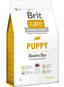 Сухий корм Brit Care Puppy для цуценят, з ягням 3КГ