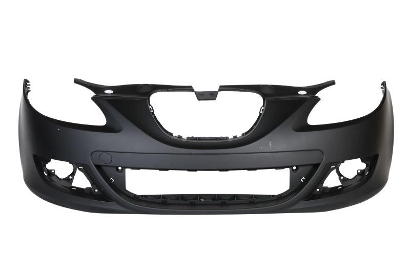 Бампер передній SEAT Leon 05-12 без отворів омивача (Тайвань). 1P0807217AAGRU, фото 1