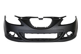 Бампер передній SEAT Leon 05-12 без отворів омивача (Тайвань). 1P0807217AAGRU