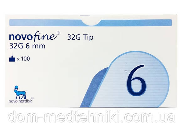 Голки Новофайн / Novofine, 6 мм 32G, фото 1