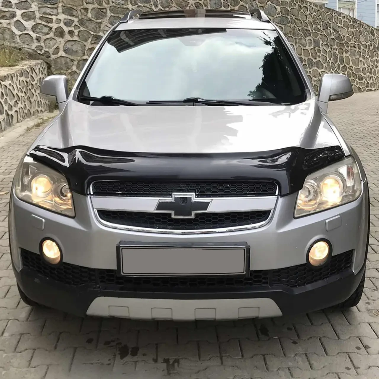 Дефлектор капота, мухобойка Chevrolet Captiva 2006-2012 (TAN24)