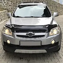 Дефлектор капота, мухобойка Chevrolet Captiva 2006-2012 (TAN24)