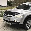 Дефлектор капота, мухобойка Chevrolet Captiva 2006-2012 (TAN24), фото 3