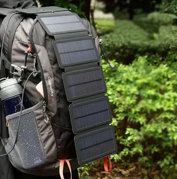 Сонячний зарядний пристрій Xiamen 5V 1A Power Bank Solar, фото 1