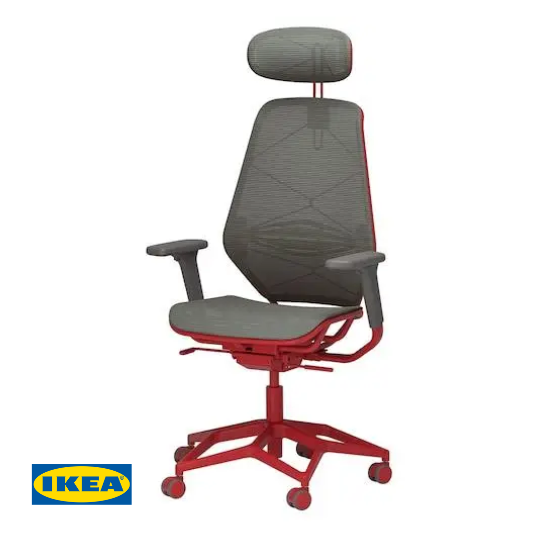 Cтілець IKEA STYRSPEL 605.260.85 Сіро-червоний