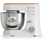 Тестомес стаціонарний BITEK BT-6611 3000 Вт планетарна металева чаша кухонний комбайн міксер, фото 7