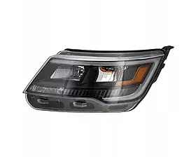 Фара передня ліва Ford Explorer Base 16-18 (TYC) механічна, чорна FB5Z13008M