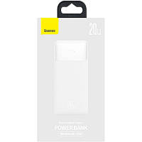 Power bank Baseus Bipow Digital Display Overseas 20W 30000mAh White (PPBD050402)