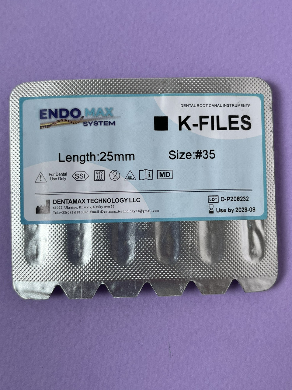 К-файли (6 шт.) 25 мм No 35 DENCO