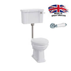 Унітаз з бачком 52 см на середній трубі Burlington P2 C1 soft-close