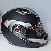 Шлем LS-2 FF370 черный трансформер с очками