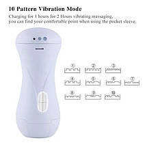 Мастурбатор із вібрацією Hismith Masturbation Cup, фото 3