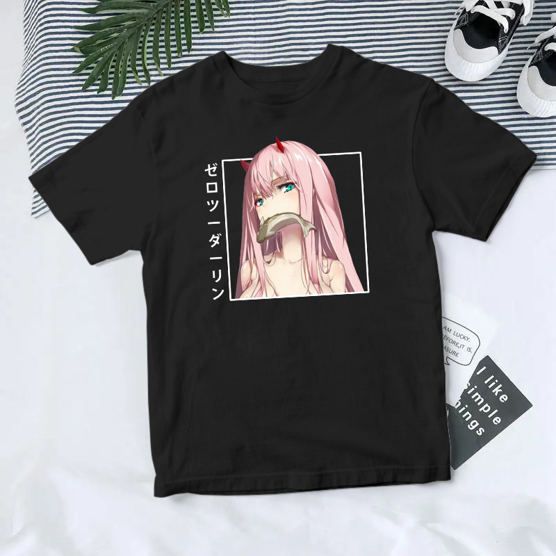 Футболка аніме "Darling in the Franxx, Zero Two " 1