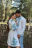 Сімейні парні вишиванки Familly look з льону,арт 4600-к+4250, фото 7