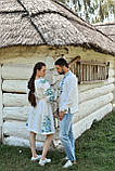 Сімейні парні вишиванки Familly look з льону,арт 4600-к+4250, фото 10