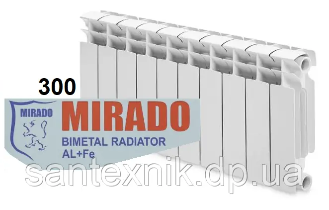 Радіатор біметалевий MIRADO 300/100