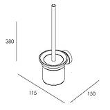 SKALA щітка для унітазу, хром, фото 2