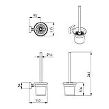 CUADRO щітка для унітазу, cromo, фото 2