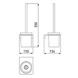 SOLO щітка для унітазу, cromo, фото 2