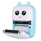 Дитячий міні принтер для термодруку + Подарунок Кольоровий термопапір 3шт / Принтер для телефону / Термопринтер, фото 3
