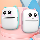 Дитячий міні принтер для термодруку + Подарунок Кольоровий термопапір 3шт / Принтер для телефону / Термопринтер, фото 2