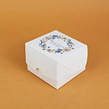 Коробочки для Короваю і Торта з Друком на Замовлення 110*110*80 мм, фото 3