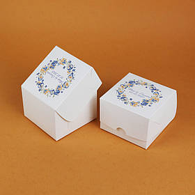 Коробочки для Короваю і Торта з Друком на Замовлення 110*110*80 мм