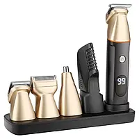 Тример для домашнього використання Hots Rechargeable Grooming Kit 5in1 Gold (LK-881-GO)