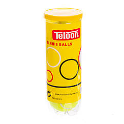 М'ячі для великого тенісу Teloon Mascot 801P3 3 м'ячі в комплекті