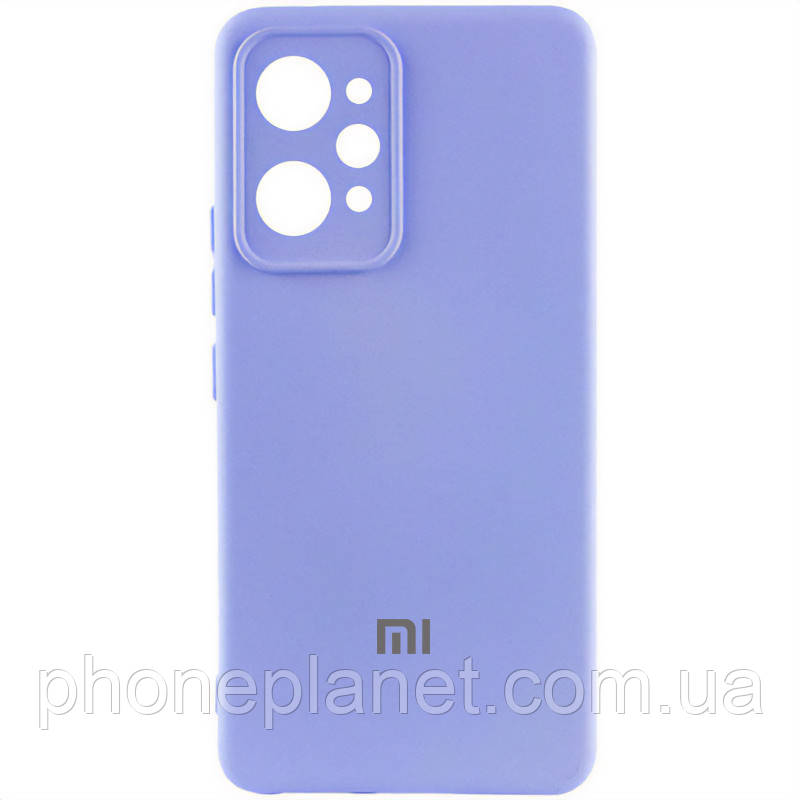 Чехол Silicone Cover Lakshmi Full Camera (AAA) with Logo для Xiaomi Redmi 12 Бузковий / Dasheen, фото 1