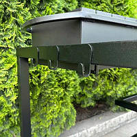 МАНГАЛ ML9-4СP В СТИЛІ ЛОФТ НА ДРОВНИКУ З ПОЛИЦЕЙ НА 9 ШАМПУРІВ 4 ММ (З ЖАРОМІЦНИМ ПОКРИТТЯМ), фото 5