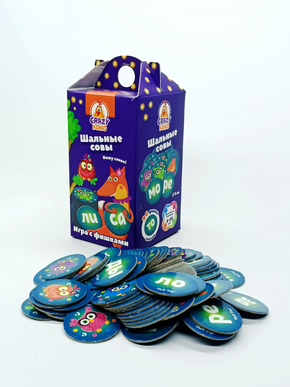 Настільна гра Vladi toys "Шалені сови" з фішками VT8033-02