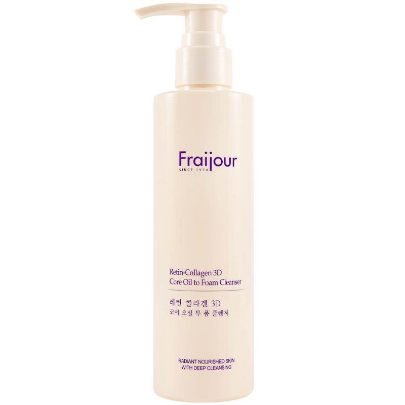 Гідрофільна олія-пінка для обличчя Fraijour Retin-Collagen 3D Core Oil to Foam Cleanser 210 мл