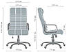 Крісло керівника Атлантіс ХРОМ в офіс,кабінет керівника, фото 2