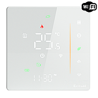 Wi-Fi Терморегулятор для водяного теплого пола Ecoset PWT 006 (5А) с датчиком температуры пола 3м.