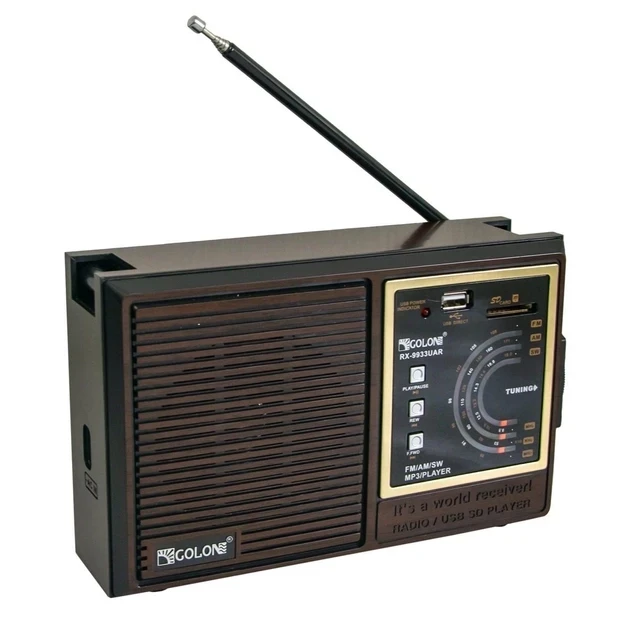 Радіоприймач Golon RX-9933UAR акумуляторний, USB/SD програвач