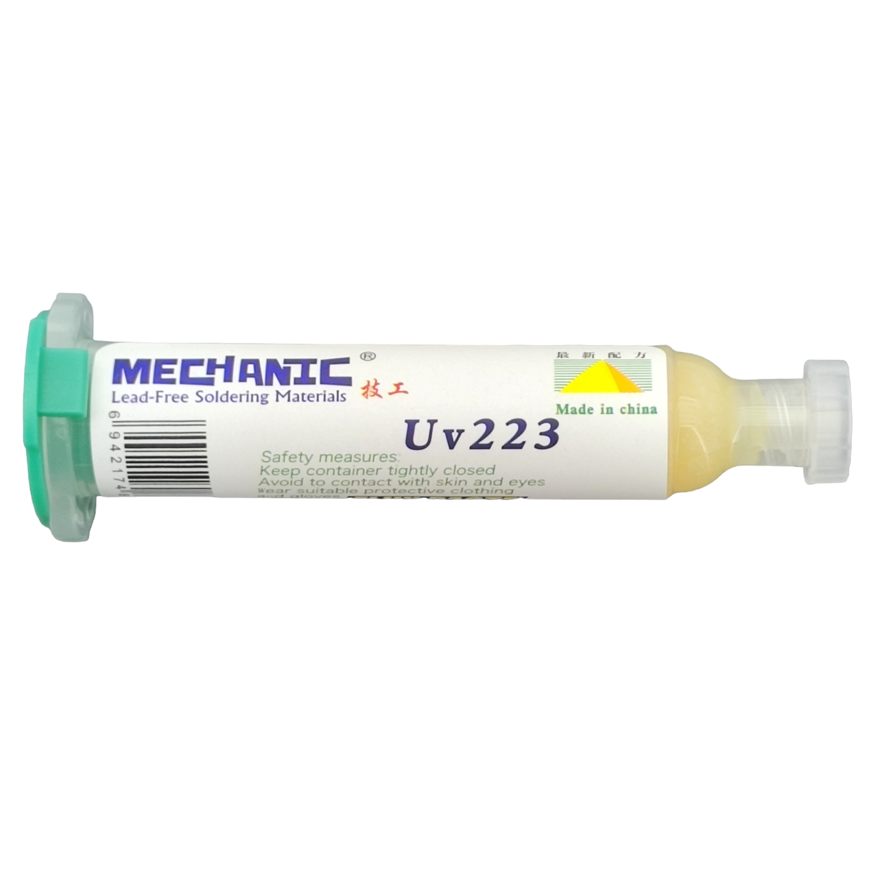 Флюс-гель Mechanic UV-223 10 г у шприці (без вмісту галогену)