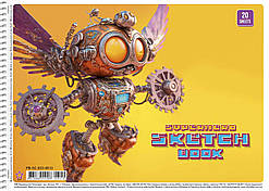 Альбом для малят. на пруж. 20/120 А4 NoPB-SC-020-8510/Школярик/(9)(108)