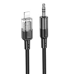 Аудіо кабель HOCO UPA27 |3,5mm to Lightning/1.2М| Чорний 47062