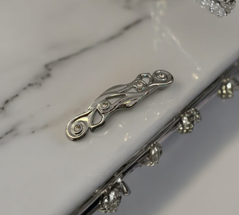 Ручка-скоба CrystalFlow з кристалами SWAROVSKI