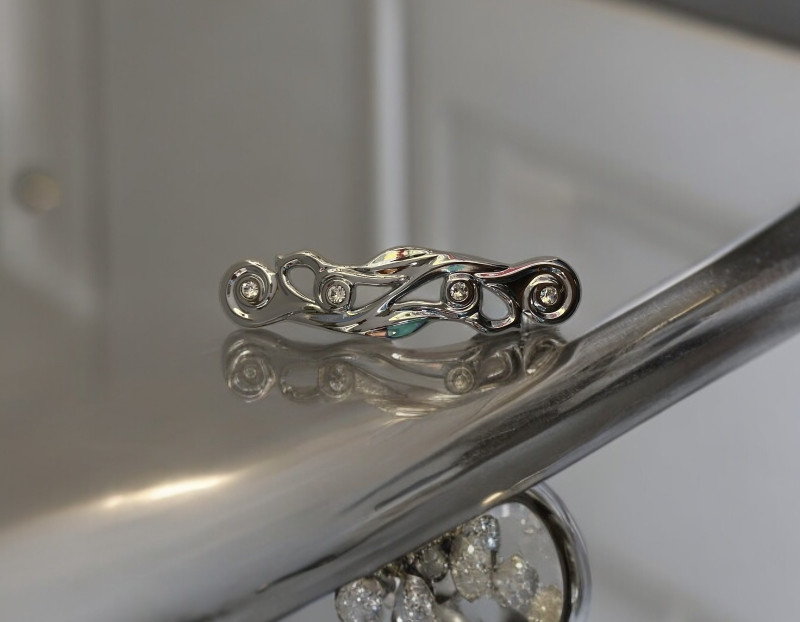 Ручка-скоба CrystalFlow з кристалами SWAROVSKI