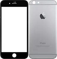 Скло захисне Full Glue Ultra Slim (18mm) для iPhone 6 Plus- чорний