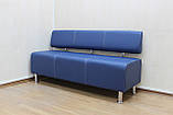Диван прямий офісний BNB Joker 150 см Синій. Безкоштовна доставка, фото 5