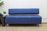 Диван прямий офісний BNB Joker 150 см Синій. Безкоштовна доставка, фото 3