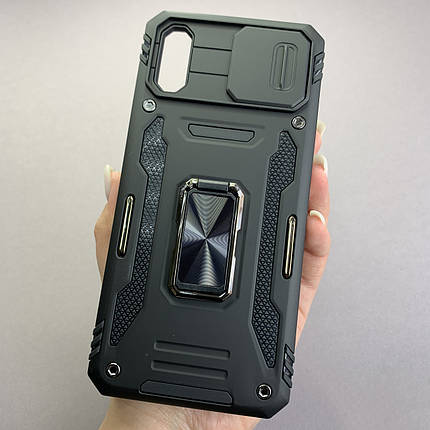 Чохол для Xiaomi Redmi 9А протиударний із шторкою чохол на телефон сяомі редмі 9а чорний s9f, фото 1